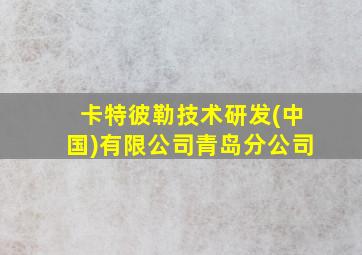 卡特彼勒技术研发(中国)有限公司青岛分公司