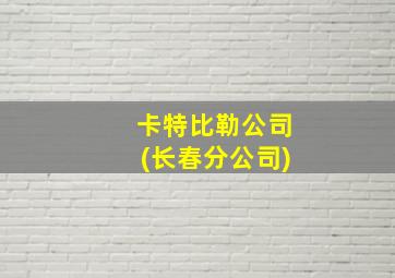 卡特比勒公司(长春分公司)