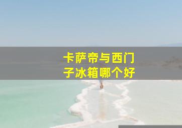 卡萨帝与西门子冰箱哪个好