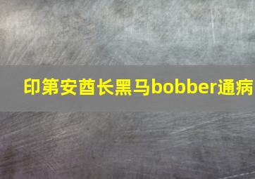 印第安酋长黑马bobber通病