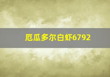 厄瓜多尔白虾6792