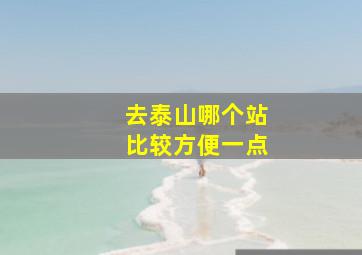 去泰山哪个站比较方便一点