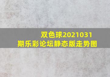 双色球2021031期乐彩论坛静态版走势图