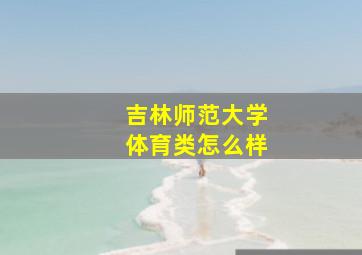 吉林师范大学体育类怎么样