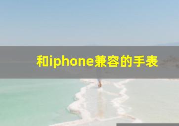 和iphone兼容的手表