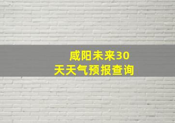 咸阳未来30天天气预报查询