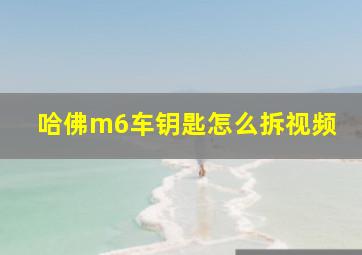 哈佛m6车钥匙怎么拆视频