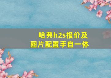 哈弗h2s报价及图片配置手自一体