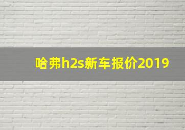 哈弗h2s新车报价2019