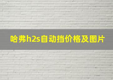 哈弗h2s自动挡价格及图片