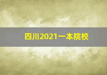 四川2021一本院校