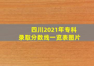 四川2021年专科录取分数线一览表图片