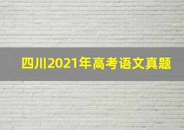 四川2021年高考语文真题