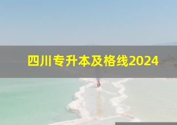 四川专升本及格线2024