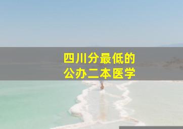 四川分最低的公办二本医学