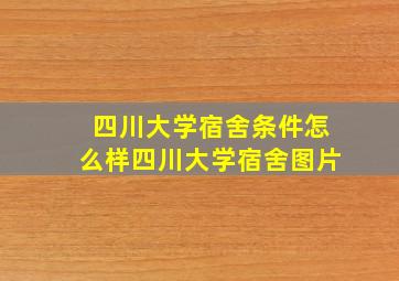 四川大学宿舍条件怎么样四川大学宿舍图片