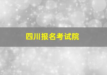 四川报名考试院