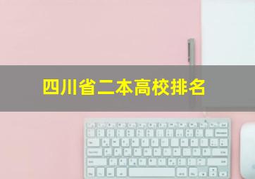 四川省二本高校排名