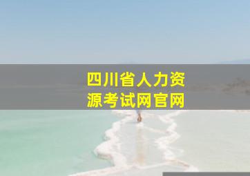 四川省人力资源考试网官网