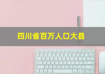 四川省百万人口大县