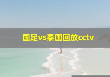 国足vs泰国回放cctv