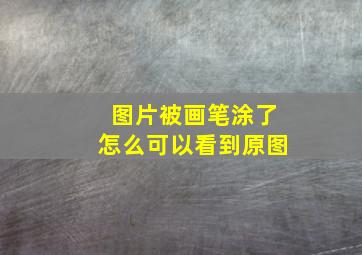 图片被画笔涂了怎么可以看到原图