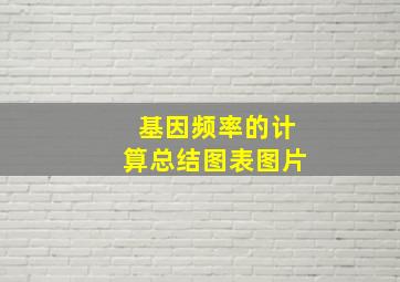 基因频率的计算总结图表图片