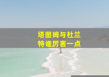 塔图姆与杜兰特谁厉害一点