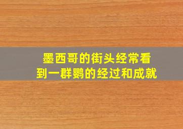 墨西哥的街头经常看到一群鹦的经过和成就