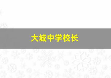 大城中学校长