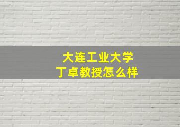 大连工业大学丁卓教授怎么样