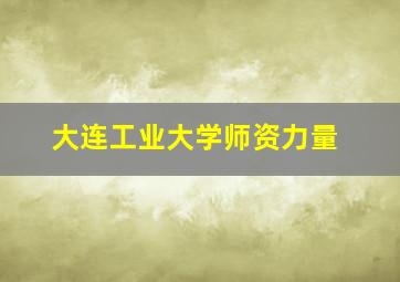 大连工业大学师资力量