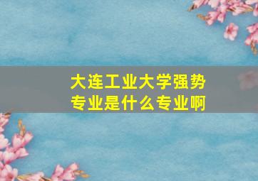 大连工业大学强势专业是什么专业啊