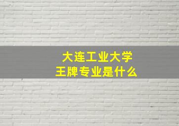 大连工业大学王牌专业是什么