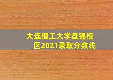 大连理工大学盘锦校区2021录取分数线