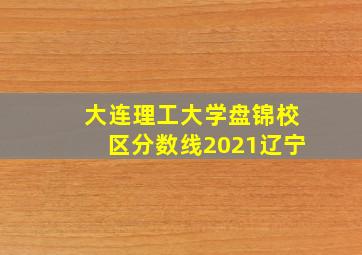 大连理工大学盘锦校区分数线2021辽宁