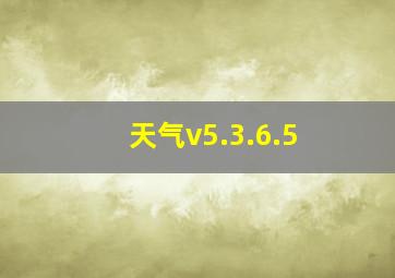 天气v5.3.6.5