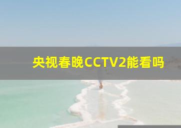 央视春晚CCTV2能看吗