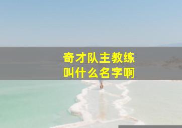 奇才队主教练叫什么名字啊