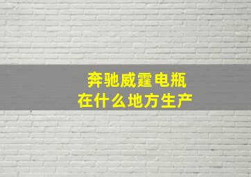 奔驰威霆电瓶在什么地方生产