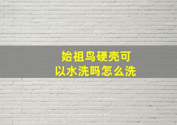 始祖鸟硬壳可以水洗吗怎么洗