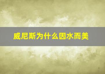 威尼斯为什么因水而美