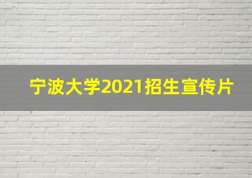 宁波大学2021招生宣传片