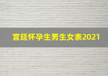 宫廷怀孕生男生女表2021