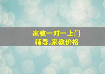 家教一对一上门辅导,家教价格