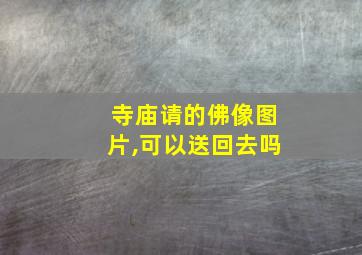 寺庙请的佛像图片,可以送回去吗