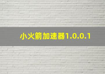 小火箭加速器1.0.0.1