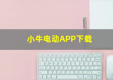 小牛电动APP下载