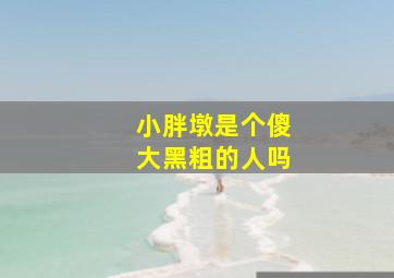 小胖墩是个傻大黑粗的人吗