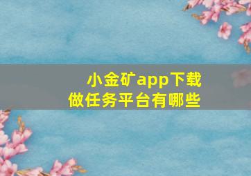 小金矿app下载做任务平台有哪些